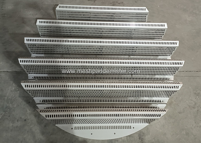 Column Diameter 400mm Tower Internals Random Packing Plate Hump Support