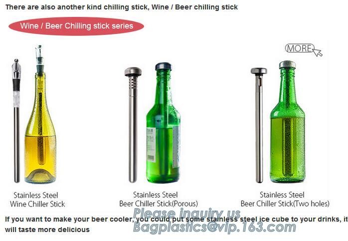Bar Accessories Food Gift Box Packaging Recyclable Stainless Steel Whiskey Ice Cube Stones