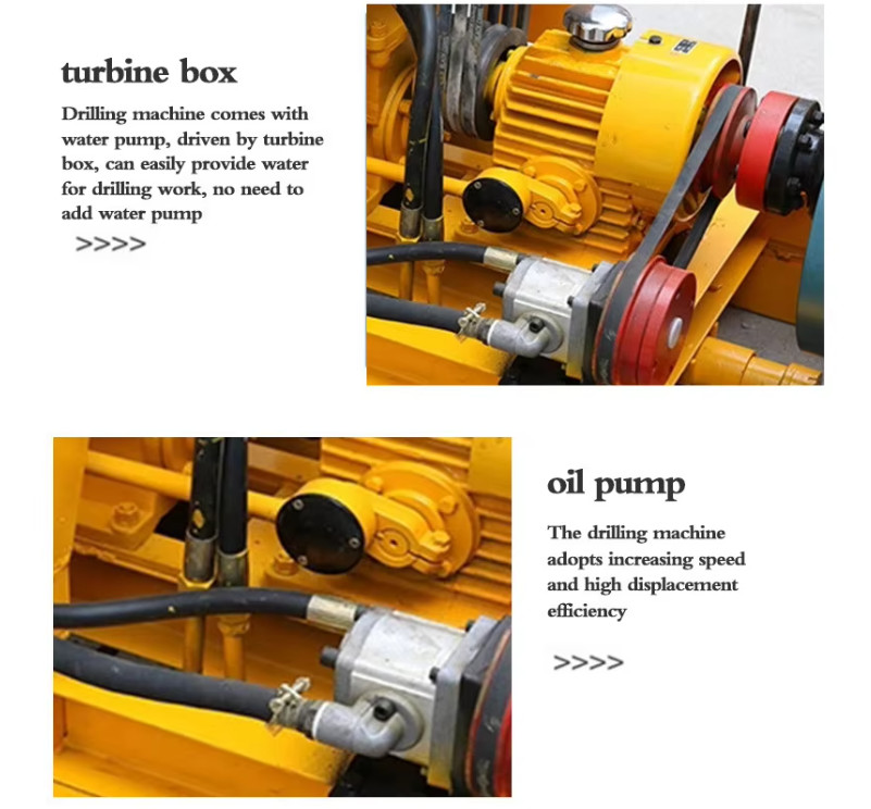 150 Meters Drill Depth Diesel Engine Soil Testing Drilling Rig For 150 Mm Drilling Hole Diameter