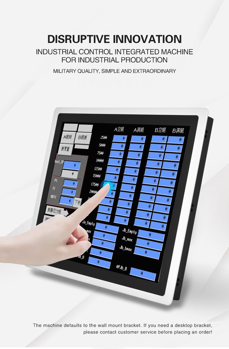 12 Inch Hanging Digital Signage Fully Enclosed Dustproof Industrial Touch Tablet