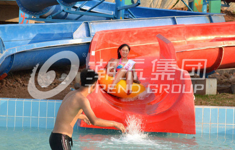 Cool Holiday Spiral Water Slides Combination With Four Lanes for Outdoor Water Park