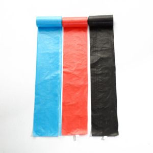 Custom Logo Black Bin Carrier Refuse Biodegradable Disposable Garbage Bags