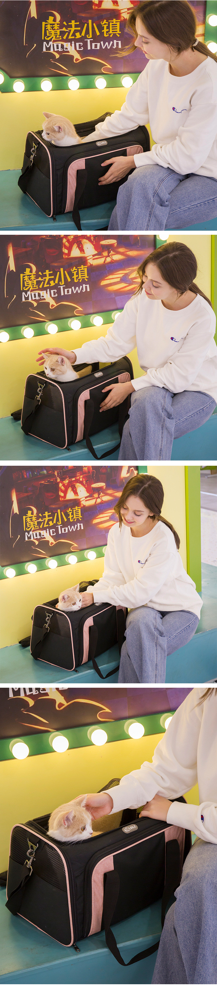 Extensible Foldable Portable Travel Outdoor Backpack Handbag Pet Dog Cat Small Animal