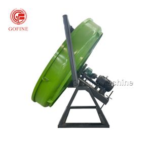 PLC Control System Pan Disc Organic Fertilizer Granulator Equipment Arc Shaped