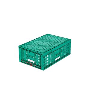 Stackable Vented Mesh Plastic Crate for Vegetables Customized Color and PP