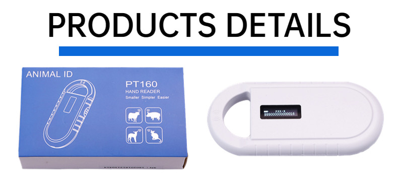 Handheld Rfid Microchip Reader Scanner For Animals Implant Microchip Reader 11cm