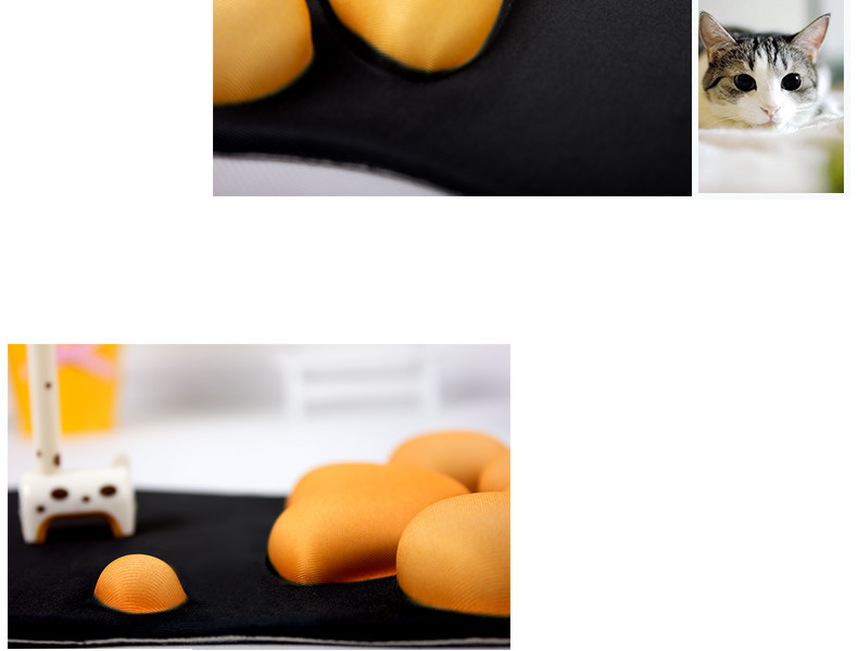 Lightweight Cat Paw Mouse Pad , Gel Wrist Mouse Pad Elegant Look