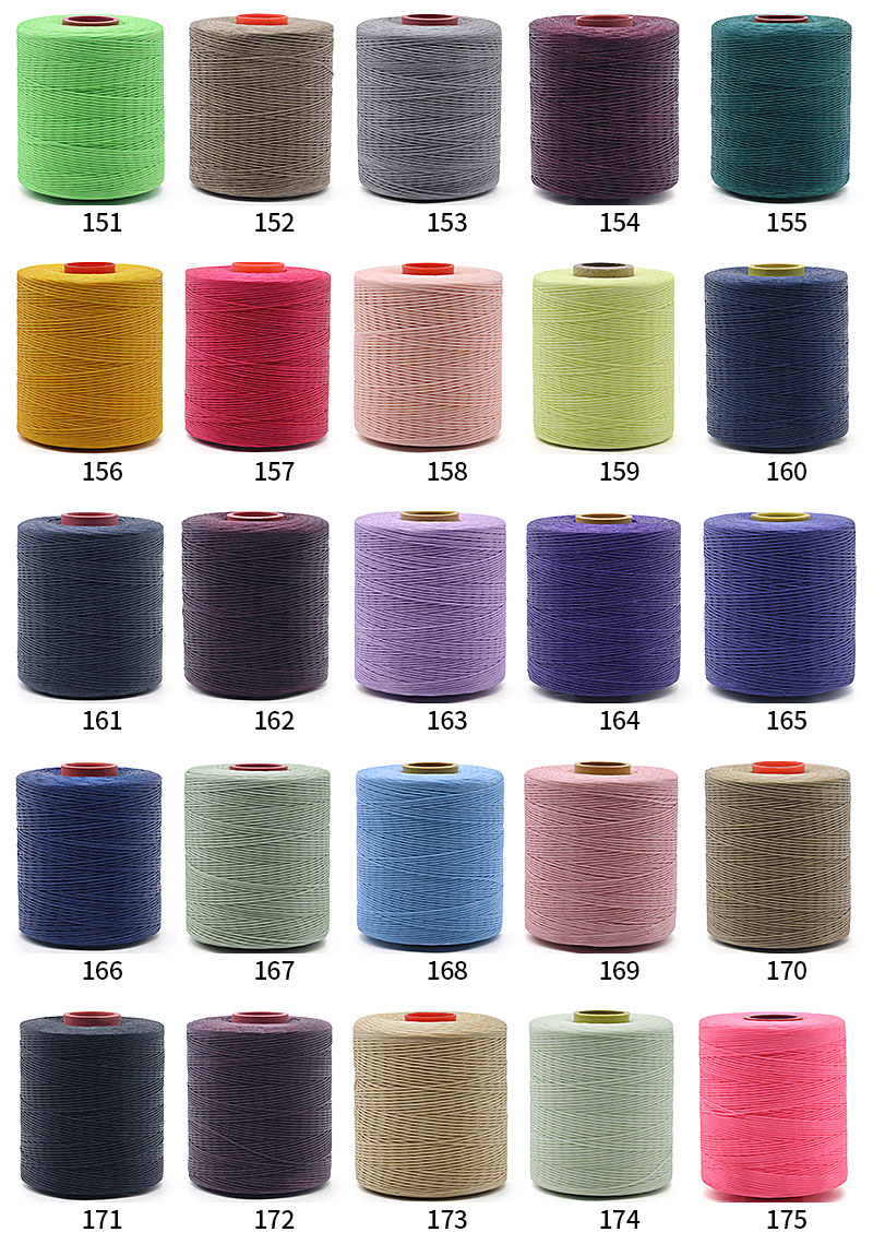 Diameter 2mm 400g Polyester Wax Bonded Braided Thread for Leather Sewing Thread 420D/16