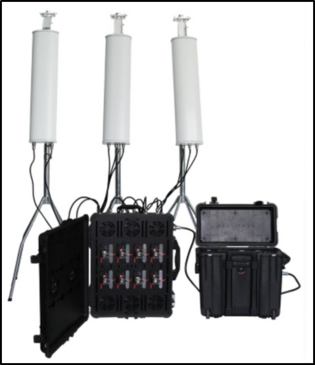 Portable Rcied Cellphone Pelican Signal Jammer for Milittary/Poliice/Government/Convey with 720W