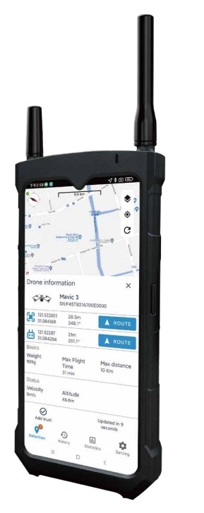 Handheld Drone Locator Of Anti Drone System Countermeasure Series