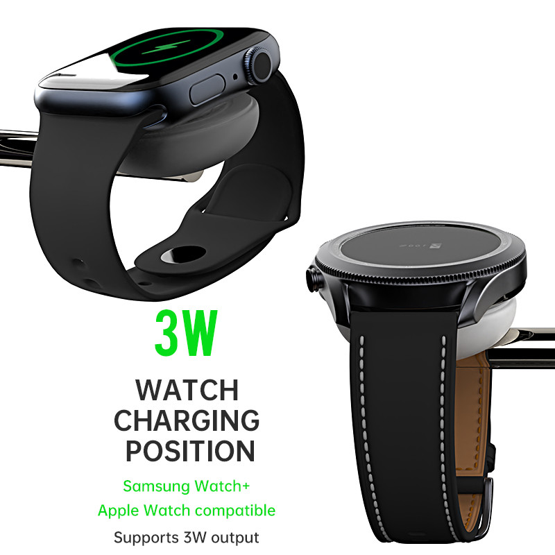 T256 All In One Wireless Charger Compatible with Samsung and Apple Working Frequency 110-205KHz Input 12V/2.5A