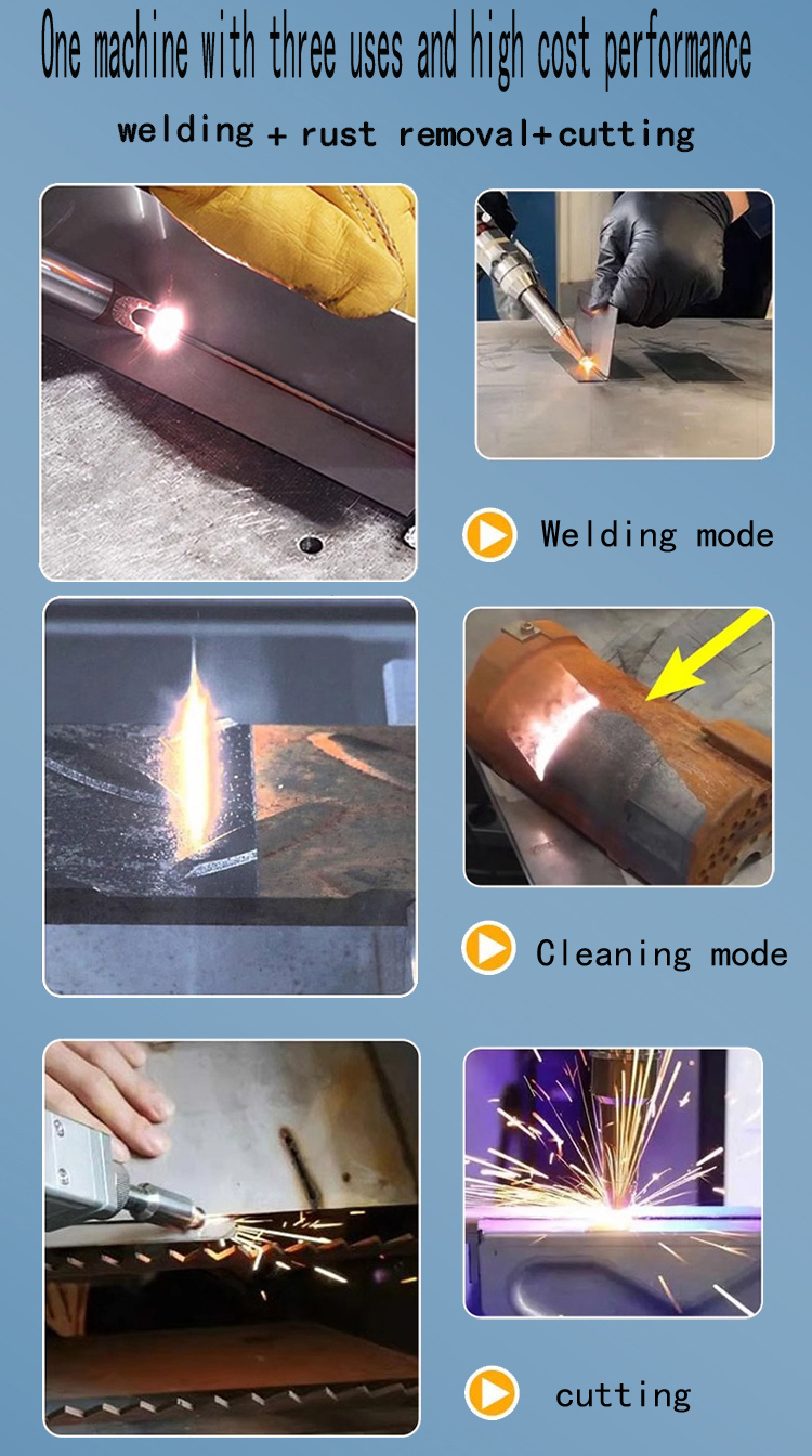 1500W 2000W 3000W Laser Welding Machine Handheld RAYCUS MAX Fiber Laser Welder Machine 5 in 1 for Cleaning Cutting Welding Metal