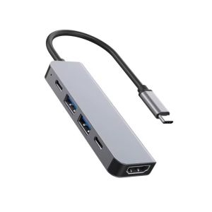 5 In 1 Docking Station Hub 4K USB 3.0 And USB2.0 Ports 2xType C For Computer Laptop Manufactures
