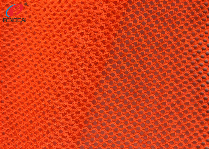 Safety Vest Mesh Knitted Fabric Polyester Fluorescent Material Fabric