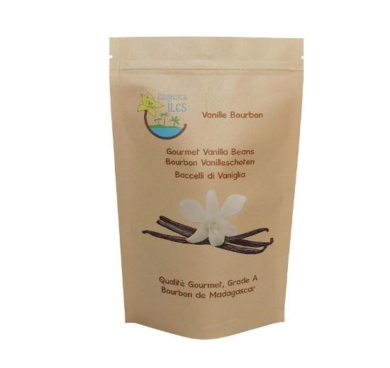 Custom High Quality Kraft Paper Zipper Lock Stand up Plastic Bag Coffee, Tea Foods Packaging Bag
