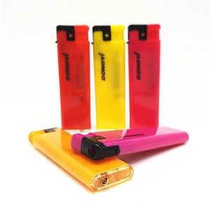 Electronic Torch Lighter with Custom Design and Printed Logo Windproof Jet Flame