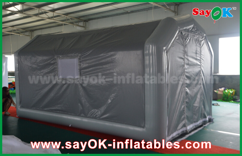 10 x 5m Gray Custom Inflatable Products PVC Inflatable Spray Booth For Car Spraying