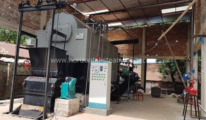 Assembled Coal Fired Residential Boiler Eco - Friendly Marine Water Tube Boiler