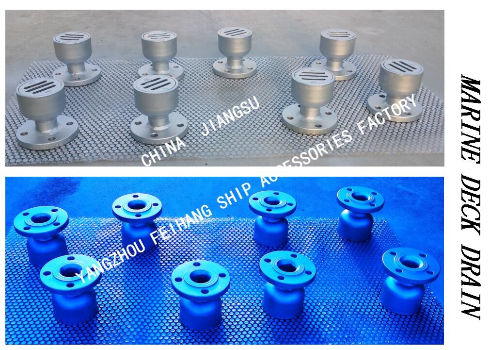 MARINE CARBON STEEL HOT-DIP GALVANIZED ROUND FLANGED DECK LEAK YBS32A CB/T3885-2014