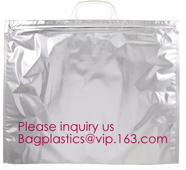 Aluminum Foil Food Use Disposable Cooler Bag Insulated Thermal Bag Organizer Storage Frozen Lunch Bag bagease bagplastic