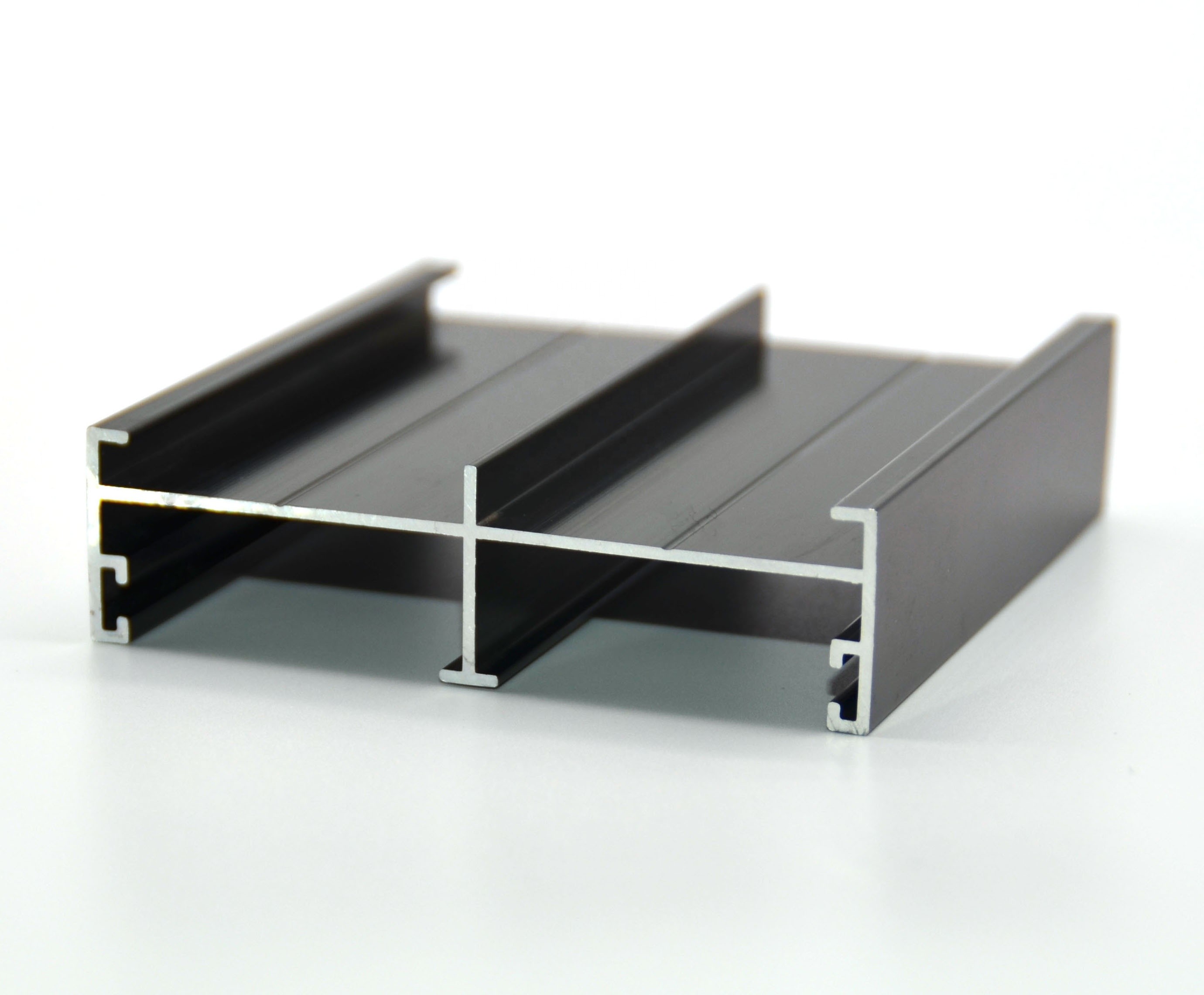 Slot Alloy Extrusion Profiles , Sand Balst Aluminum Door Frame Extrusions