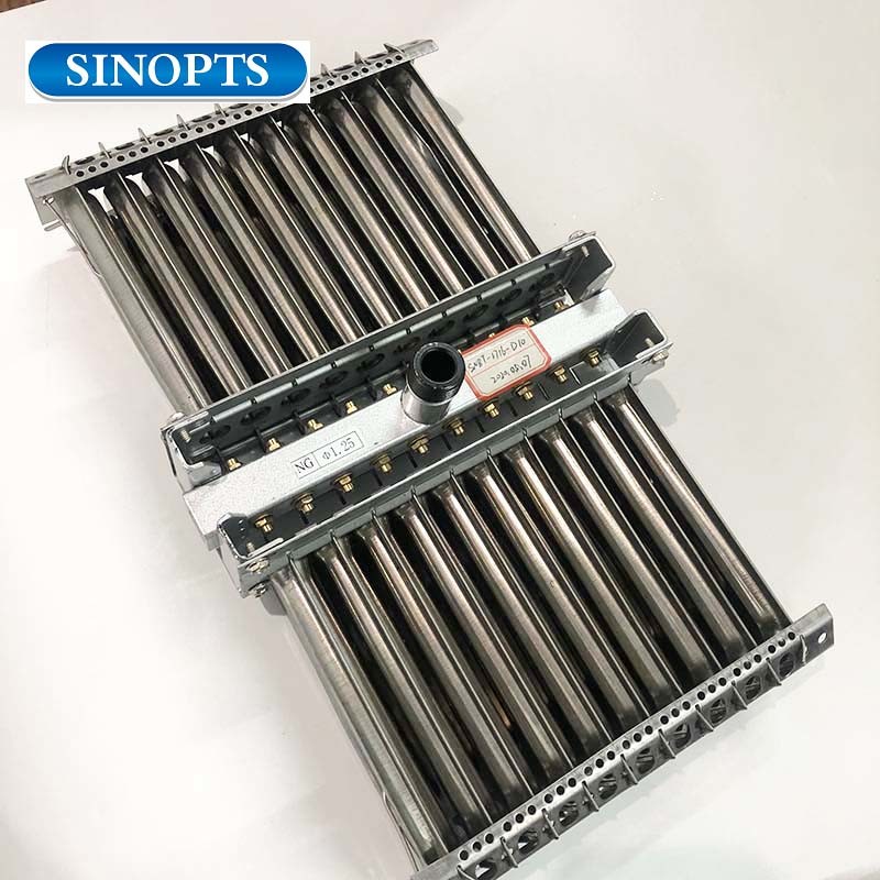 10 Rows Gas Boiler Steam Fire Row Stainless Iron Zinc Plate Burner Tray