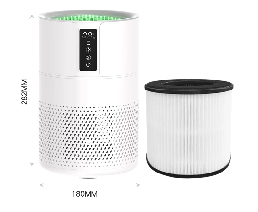 UVC 120m3/h Desktop Hepa Air Purifier 172ft2 For Pollen Allergies