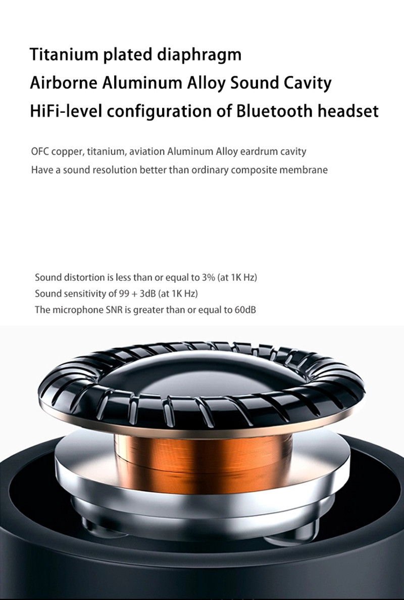 True Wireless Stereo Earphones Hi-Fi Stereo IPX5 cordless earphones for iphone