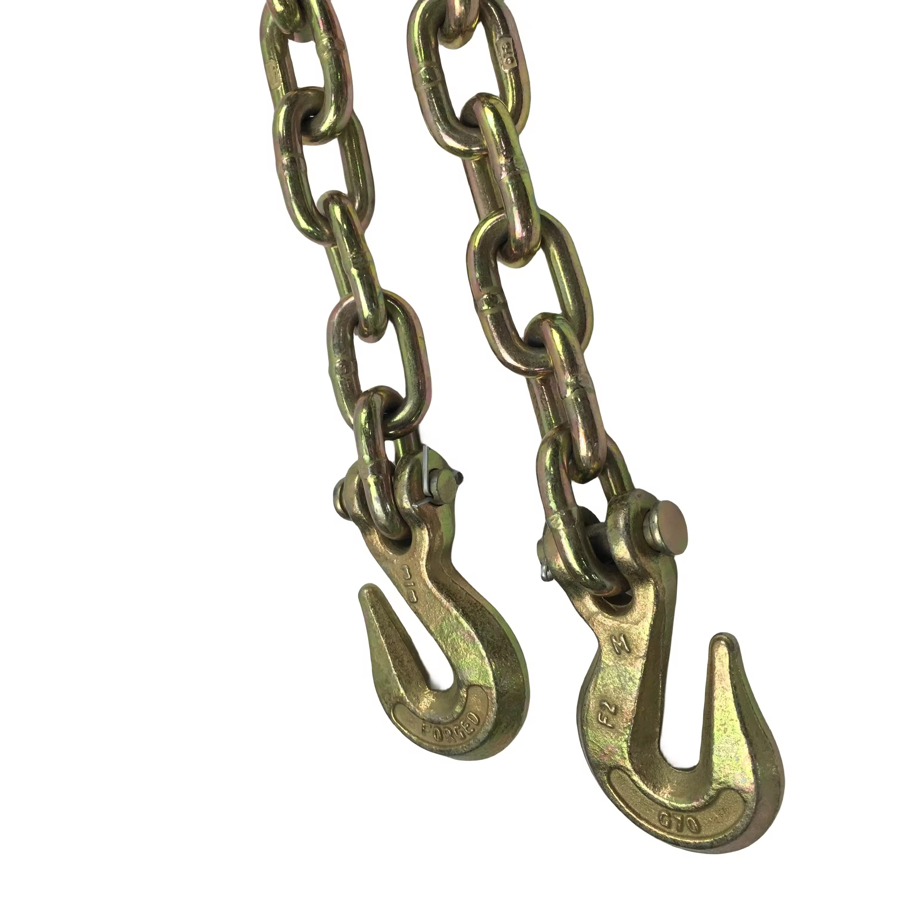 Galvanized G70 Binder Steel Link Chain Forged Clevis Grab Hooks 20Mn2 Metal Link Chain