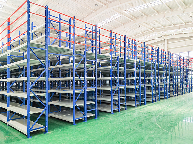 Customized and Maximum Capacity Load Multi-Level Shelving with Powder Coated Finish