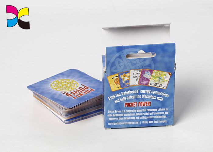 Cardboard Children Custom Printed Flash Card Printing Services Double YO Wires Binding