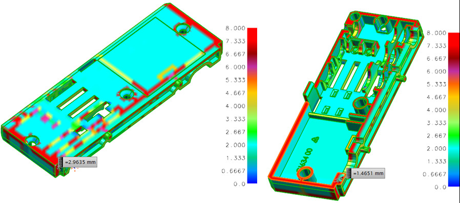 Hot Runner Two Shot Injection Molding SG1643 till SG1647 Electronic Cover PC Material
