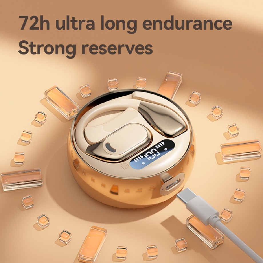Bluetooth 5.4 TWS Earbuds with Titanium Diaphragm Speakers, 6H Playtime & 300mAh Charging Case