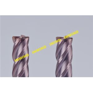  Corner Radius end mill 8mm R1.5 upto HRC65 2 4 Flute high hardness end mill bits TiSiN Coating Manufactures