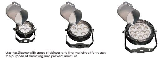 3 * 2W Small Size IP68 Underwater LED Spot Light with Bracket and Tripod 360° Adjustable
