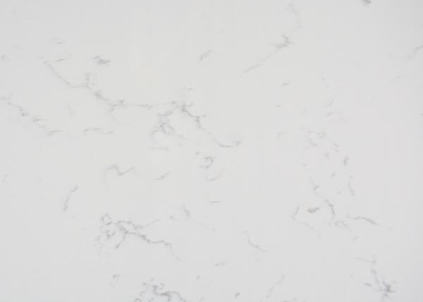 Carrara Solid Color Quartz Polished Surfaces Finished For Home Decoration