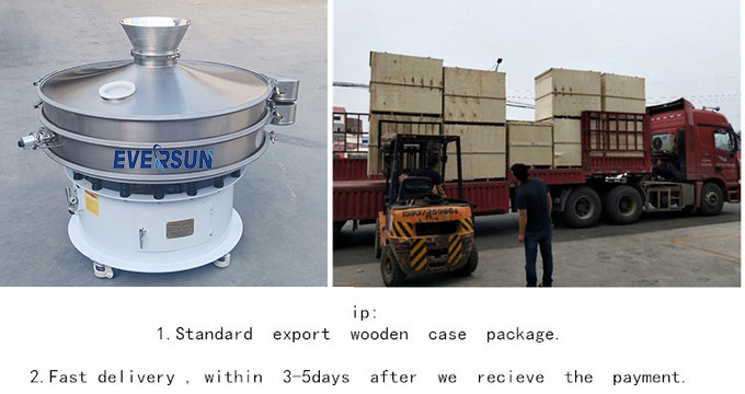 High Precision Horizontal Vibrating Screen Ultrasonic Screening Machine For Fine Powder