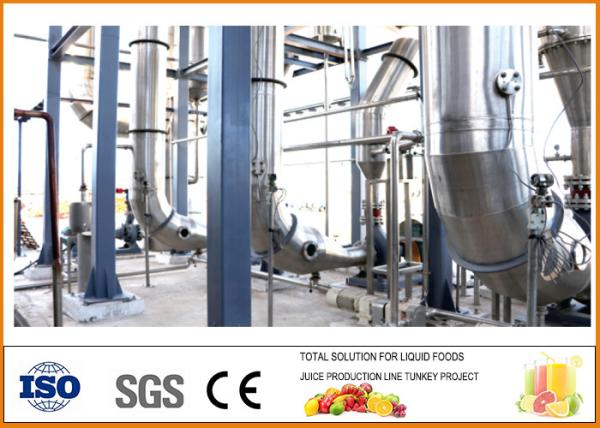 Five Multiple Effect Falling Film Evaporator For Condensed Mil / ,Fruit Juice