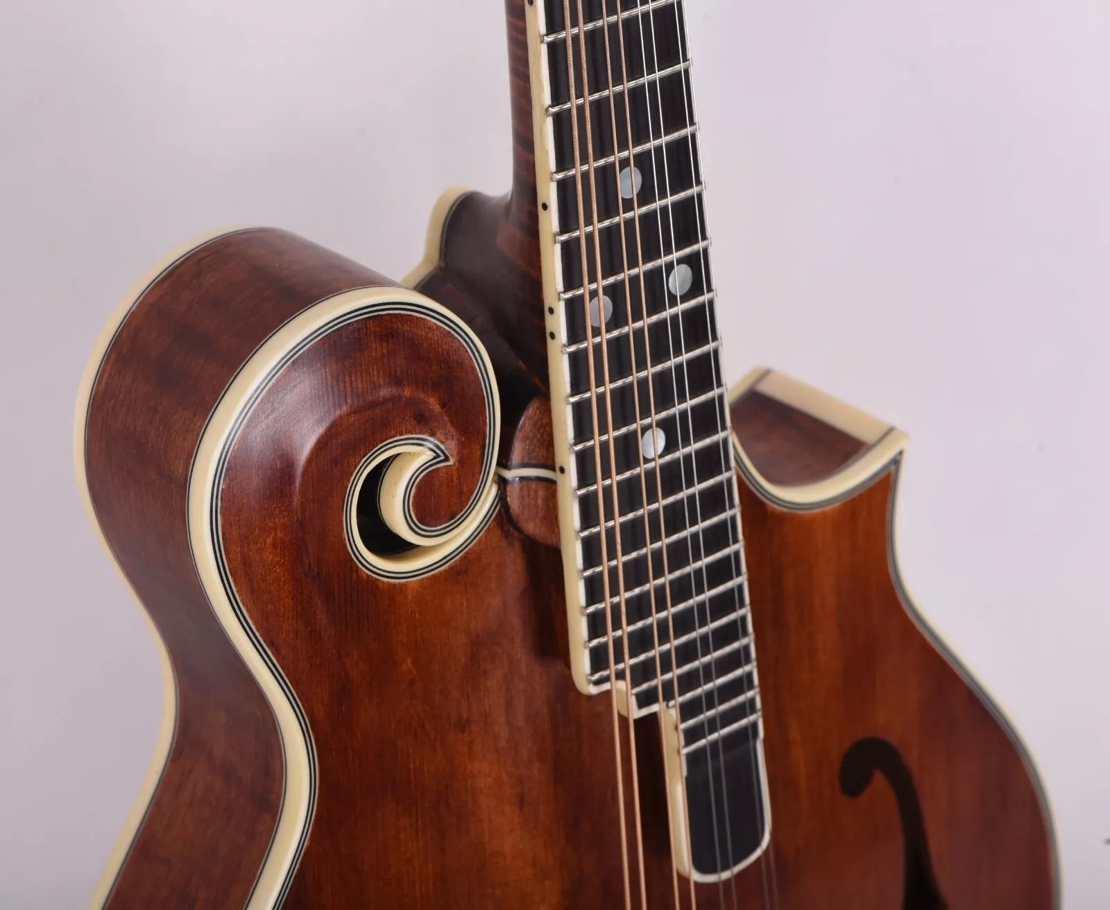 Custom Grand Handcarved Solid Spruce Top 8 Strings F Style Mandolin, Accept Mandolin OEM