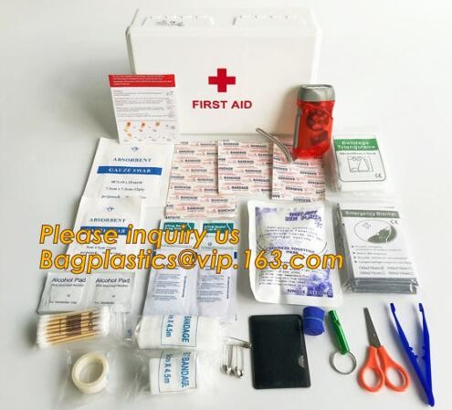 Red pu leather waterproof mini eva first aid kit case,first aid box plastic case carrying case,Medical Multi-functional