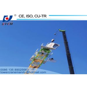 10t Building Luffing Tower Crane D5020 Model 50m Long Jib 2.0t End Load 2*2*3m