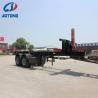 Buy cheap 20ft Container Skeleton Dumping Semi Trailer 7700*2500*3070 mm Mechanical from wholesalers