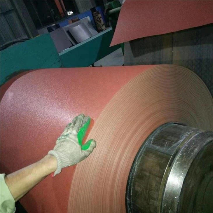 RAL3009/ RAL3005 Wrinkle Textured Matt Pre Painted Galvanized Steel Coil Z100g Roof Panel Tile 20 Years Quality Warranty