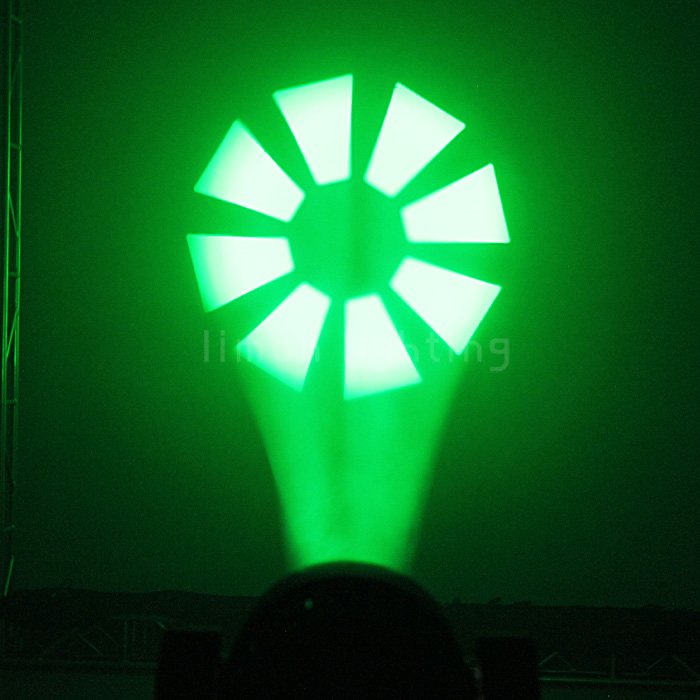 High Output 8 facet prism Motorized Focus 150w LED Moving Head Beam