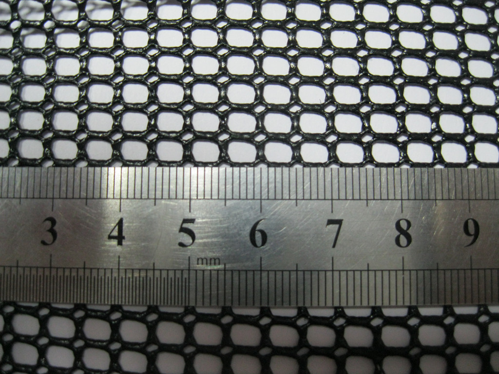 Reinforce PVC Coated Polyester Mesh , 50N/5cm Peeling Strength Building Safety Net