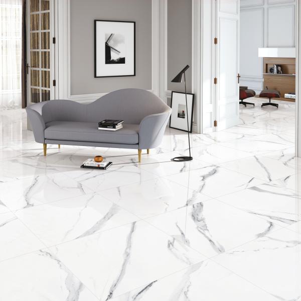 House Marble Look Porcelain Tiles Glossy or Matte Finish 600x600mm Perfect for