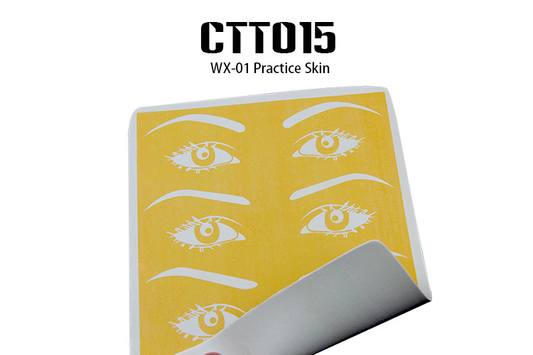 Yellow Easy To Get Ink Permanent Makeup Practice Skin OEM / ODM Available