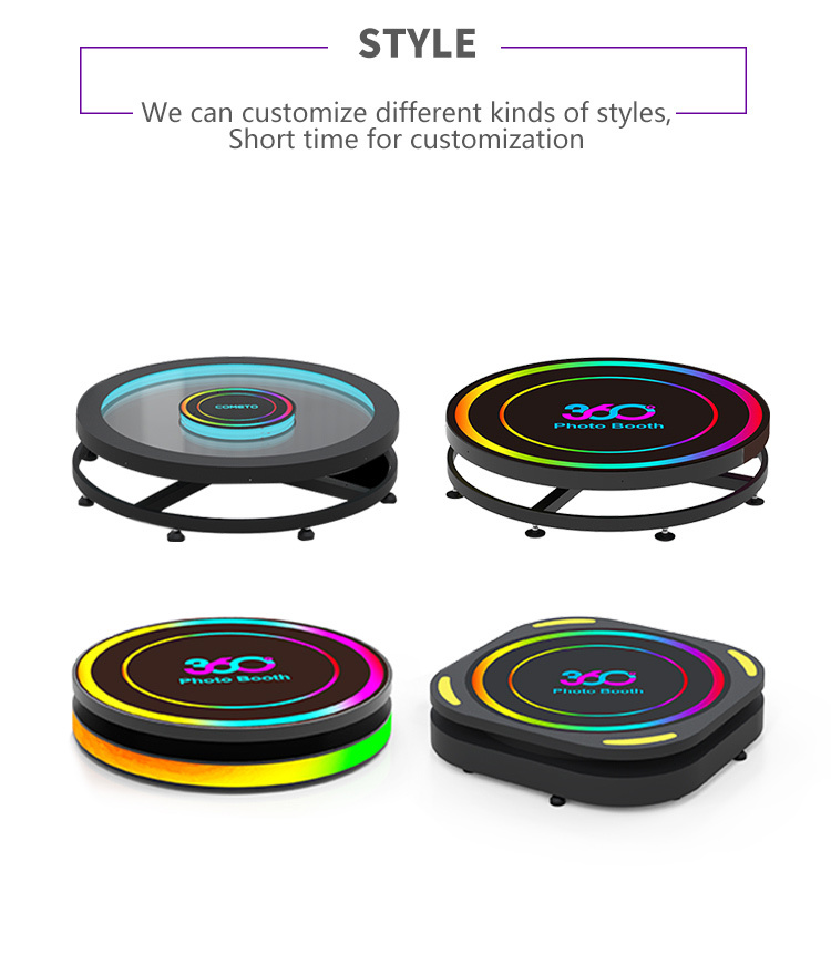 Ring Light LED 360 Photo Booth Slow Motion Rotating For Tiktok Live Stream
