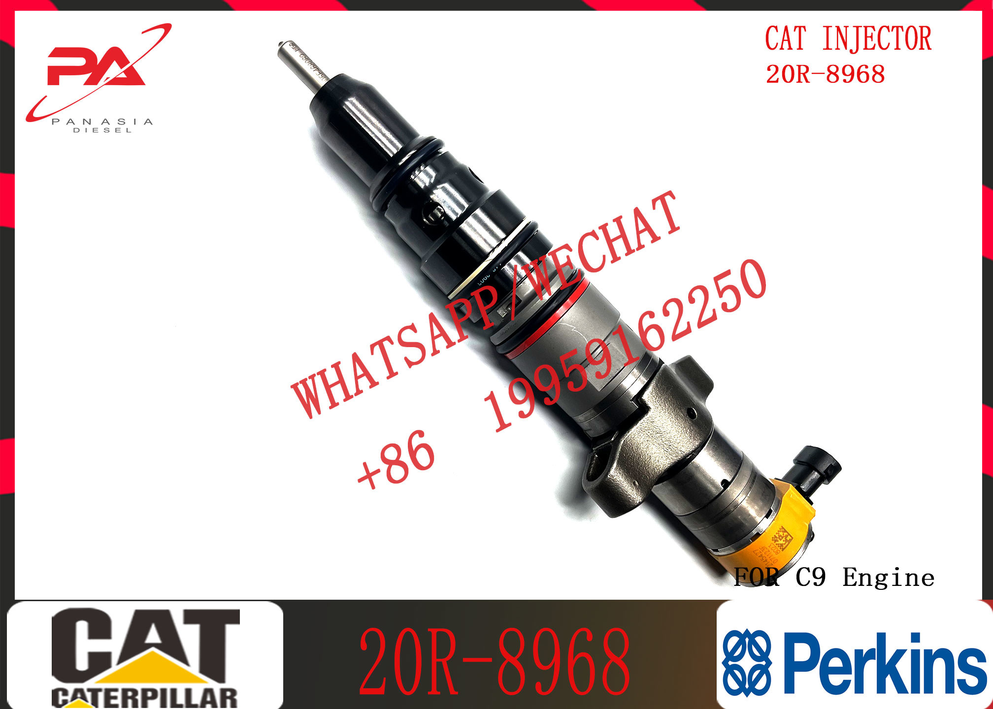 High Quality Diesel Fuel Injector 20R-8064 20R-8968 387-9433 557-7633 293-4072 For Cat C9 Engine