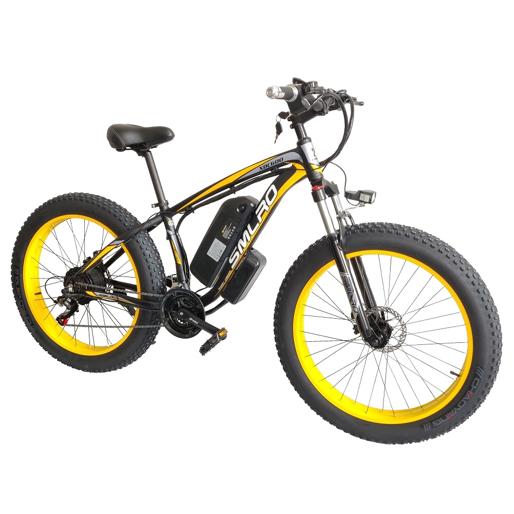500W Motor 16AH Lithium Battery Electric Bike SMLRO XDC600 26x4.0 inch Fat Tire E-Bike Drop Shipping Available